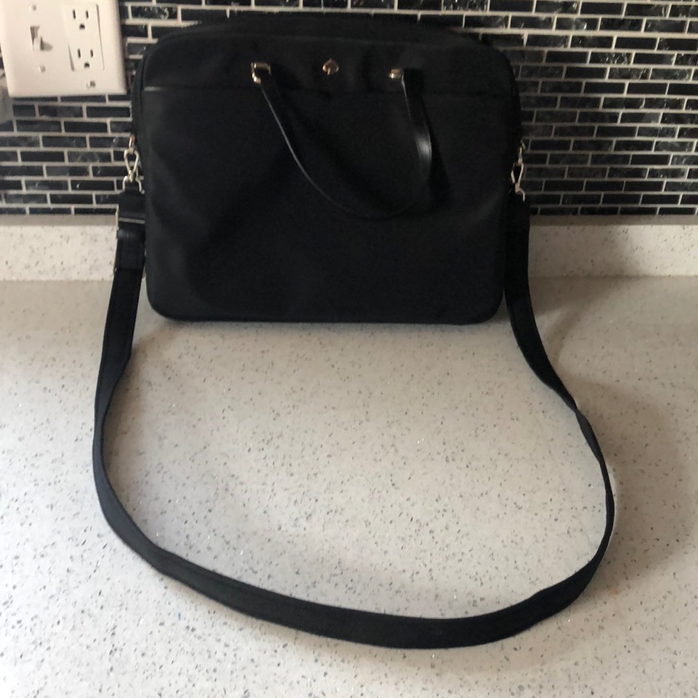 Kate spade black laptop bag. In wonderful condition!